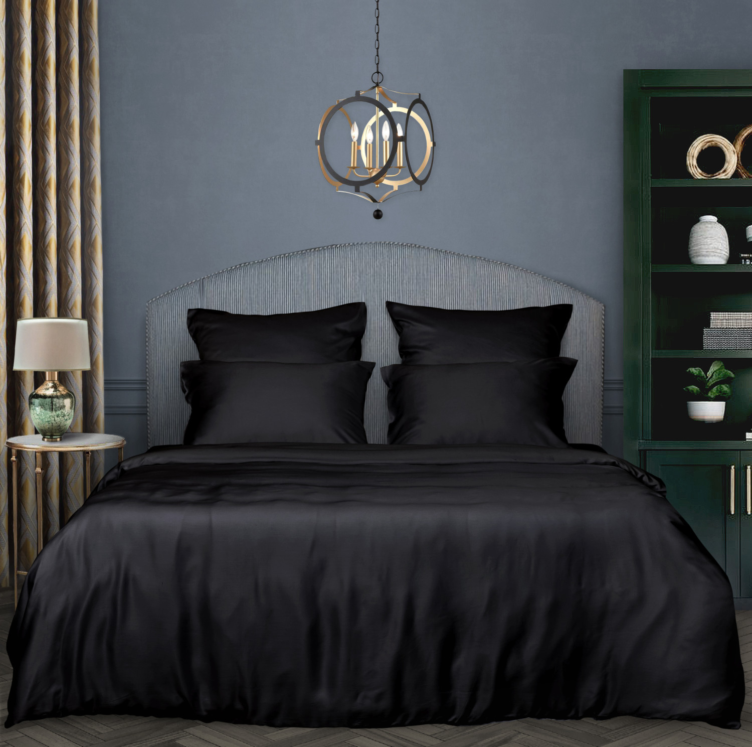 Постельное белье Black, тенсель 41034 - фото № 2