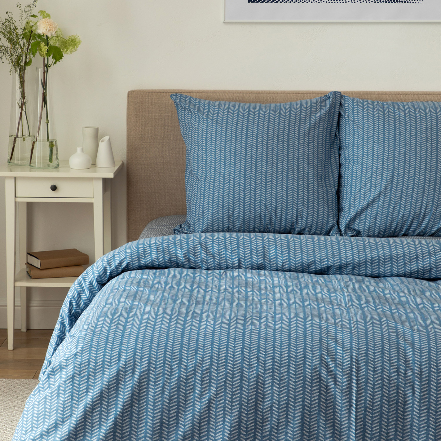 Постельное белье Gustavo, голубое - фото № 5