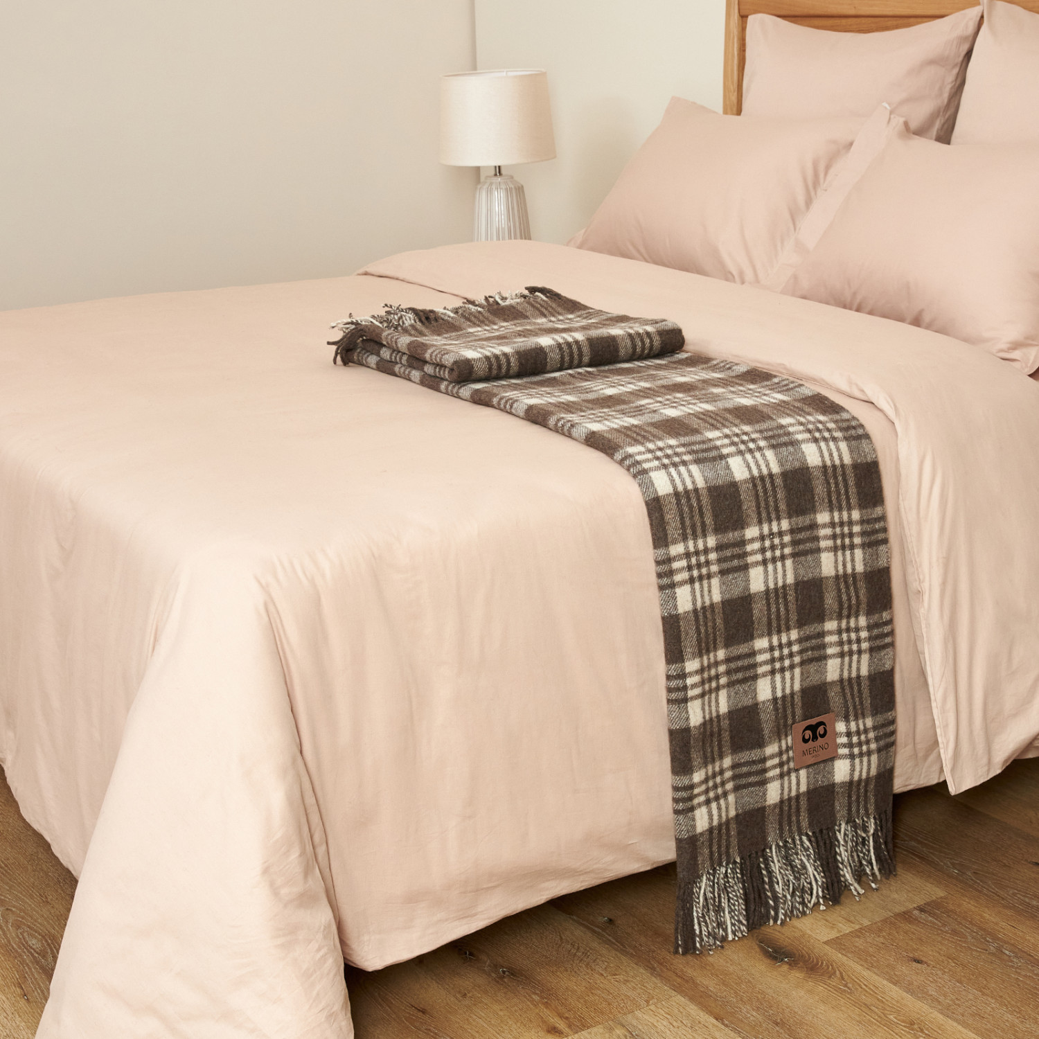 Плед Lana caliente, коричневый - фото № 2