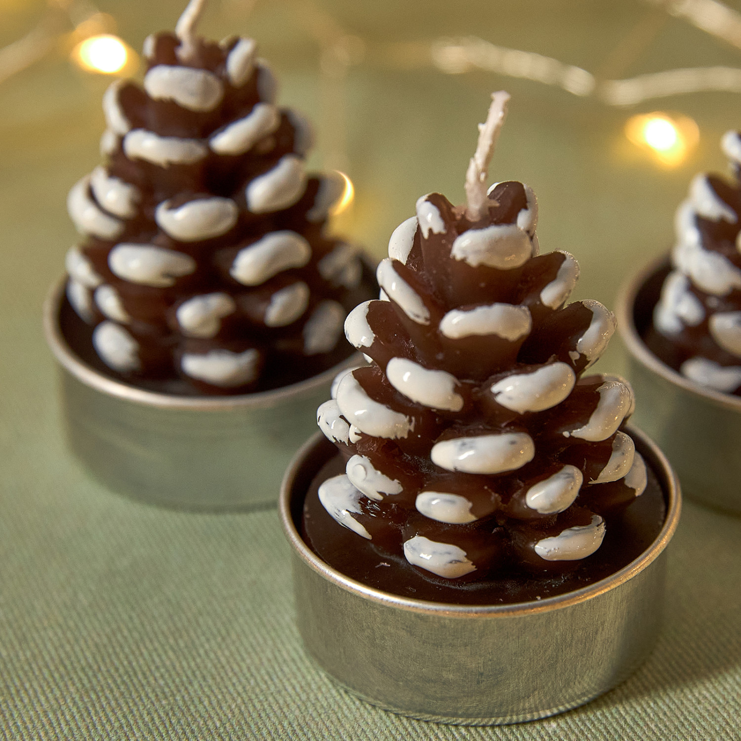 Набор свечей Christmas Celebration, шишки - фото № 2