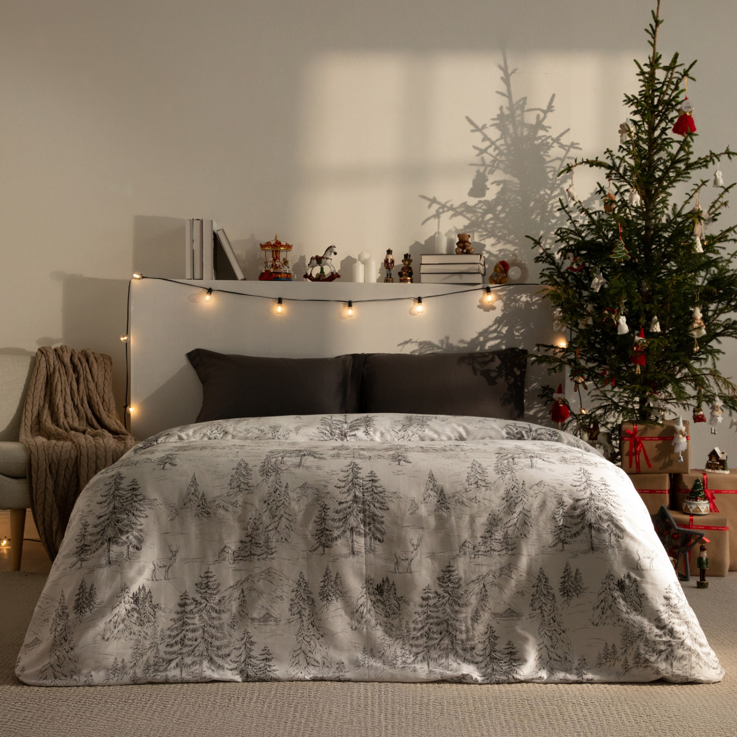 Постельное белье Снежная ночь/Snowy Night - фото № 3