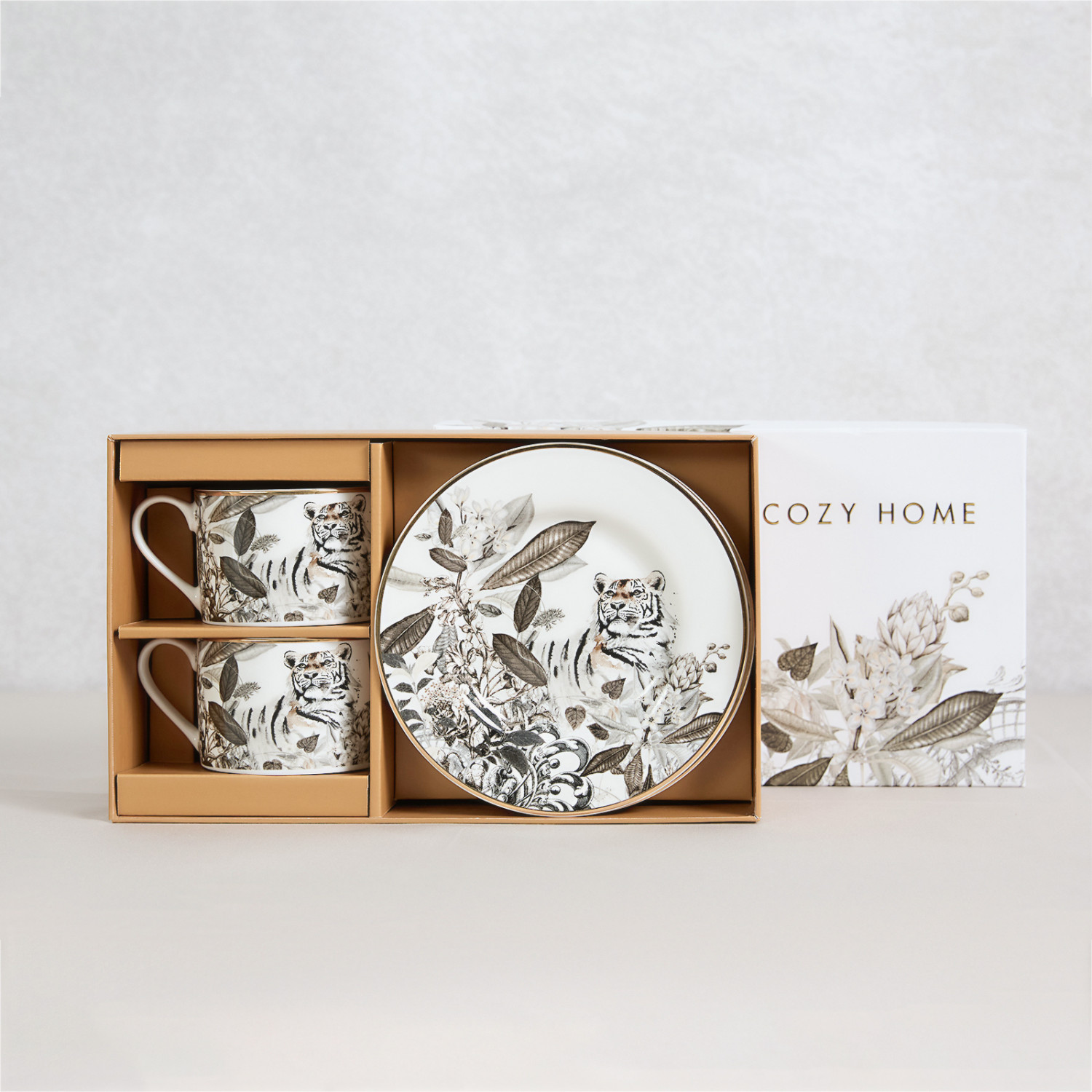 Набор чайных пар 4 предмета Gold Tiger - фото № 2