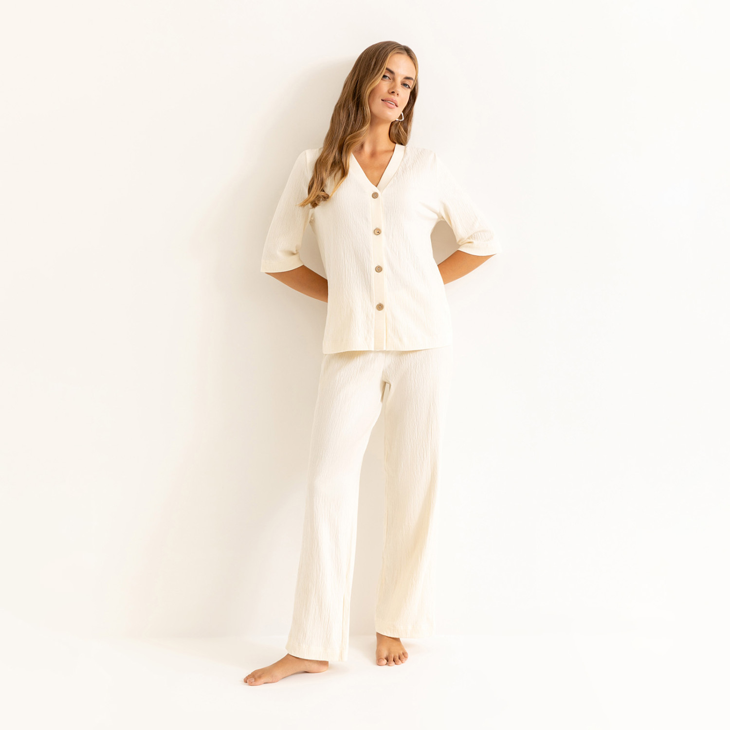 Брюки Elegante, экрю - фото № 5