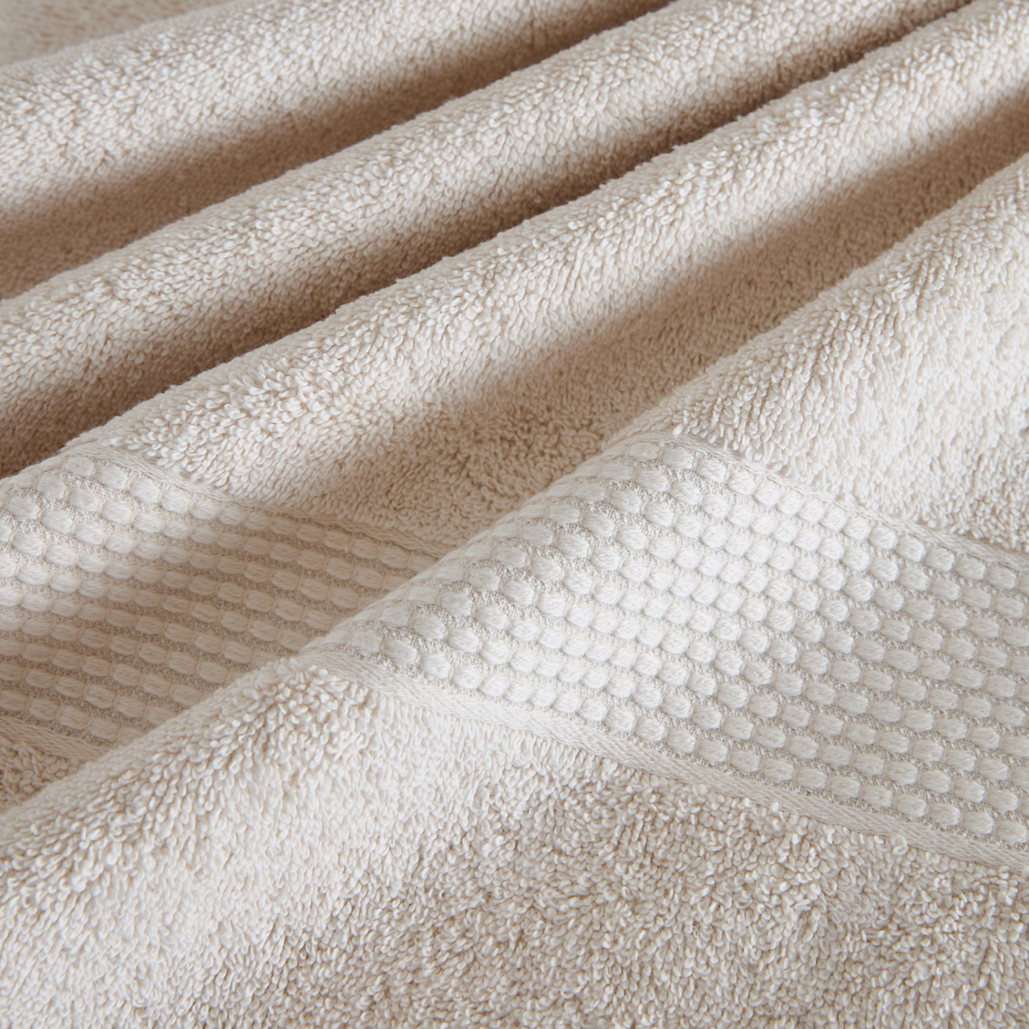 Полотенце махровое Favo, бежевое - фото № 4