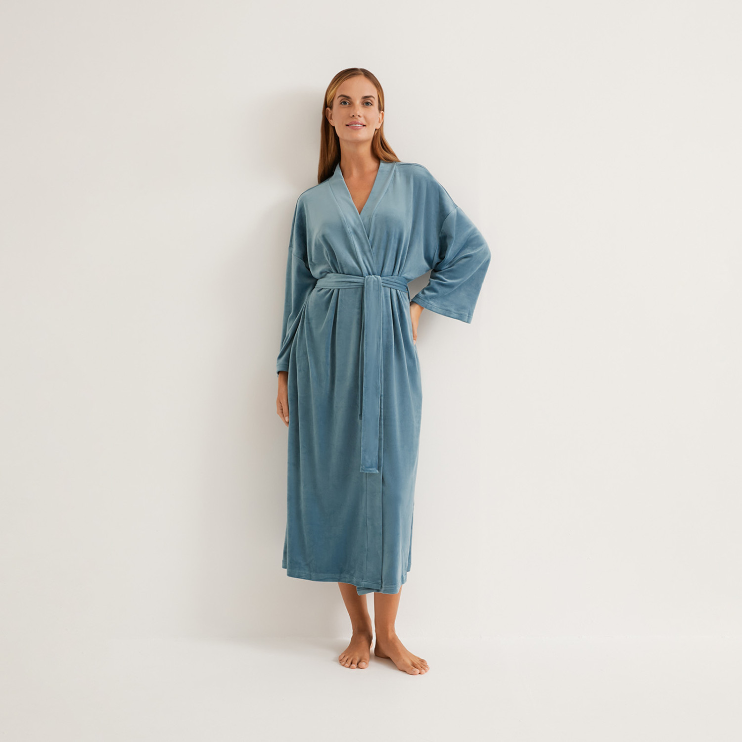Халат Lusso, голубой - фото № 3