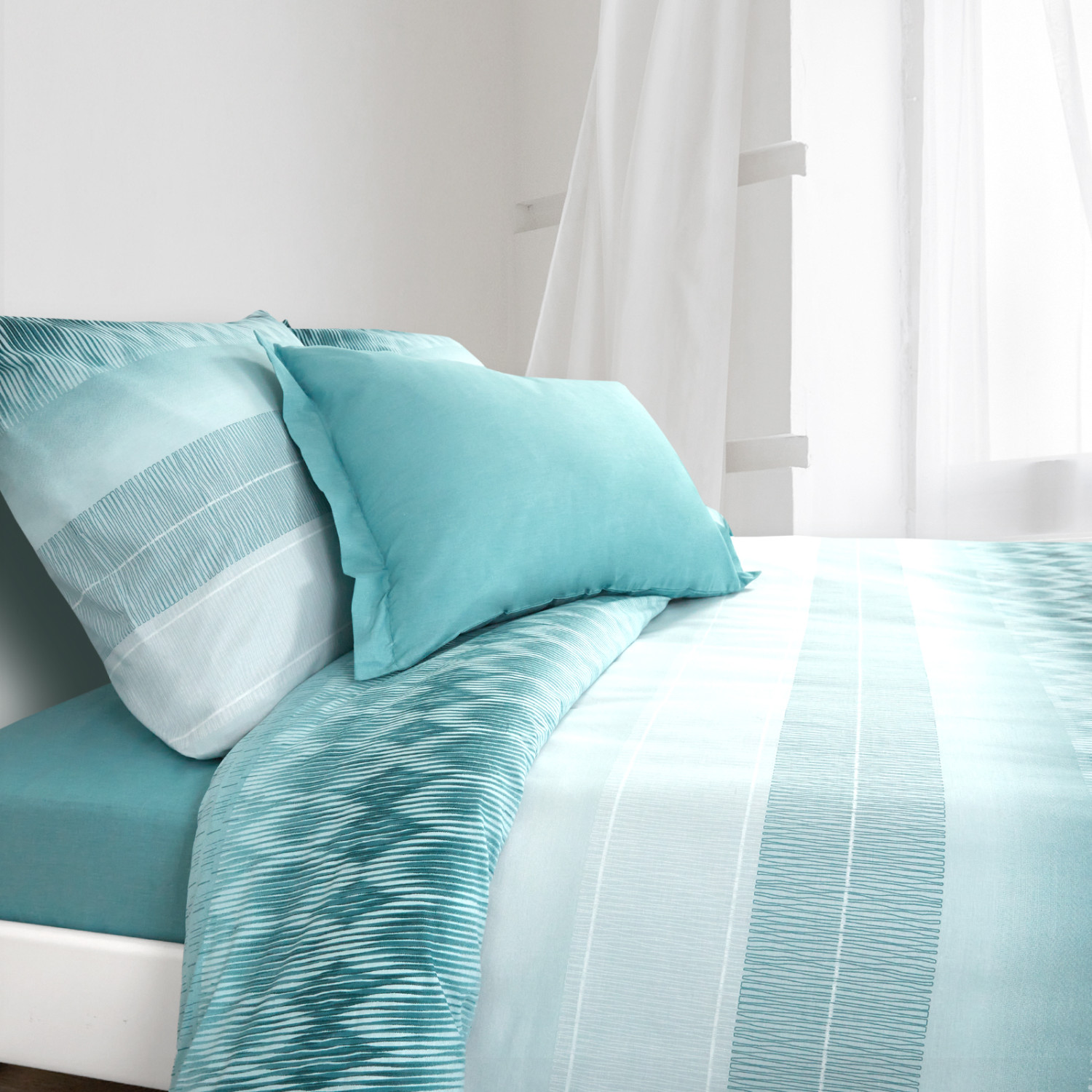 Постельное белье Levia, бирюза - фото № 5