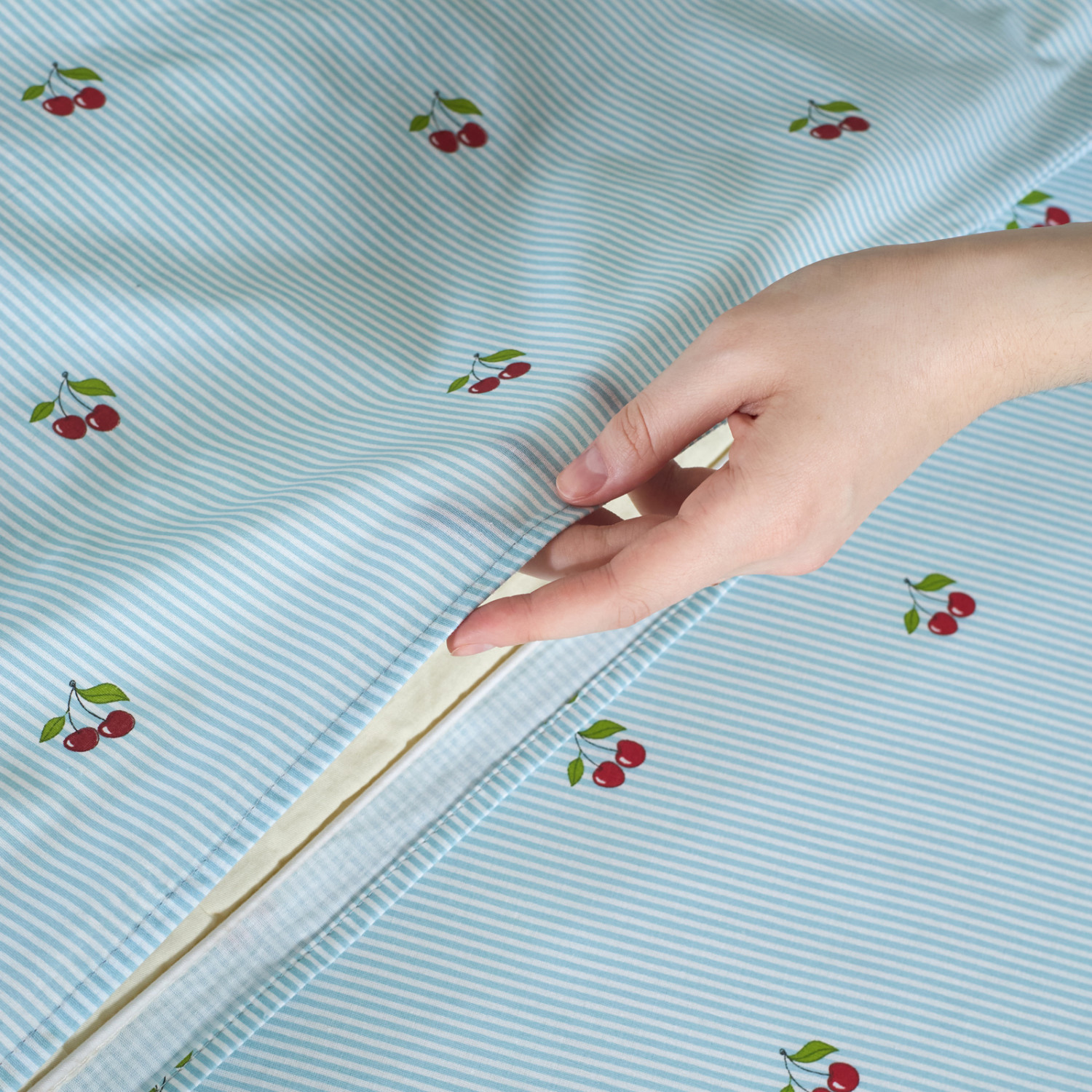 Постельное белье Вишневая полоска/Cherry stripe - фото № 9