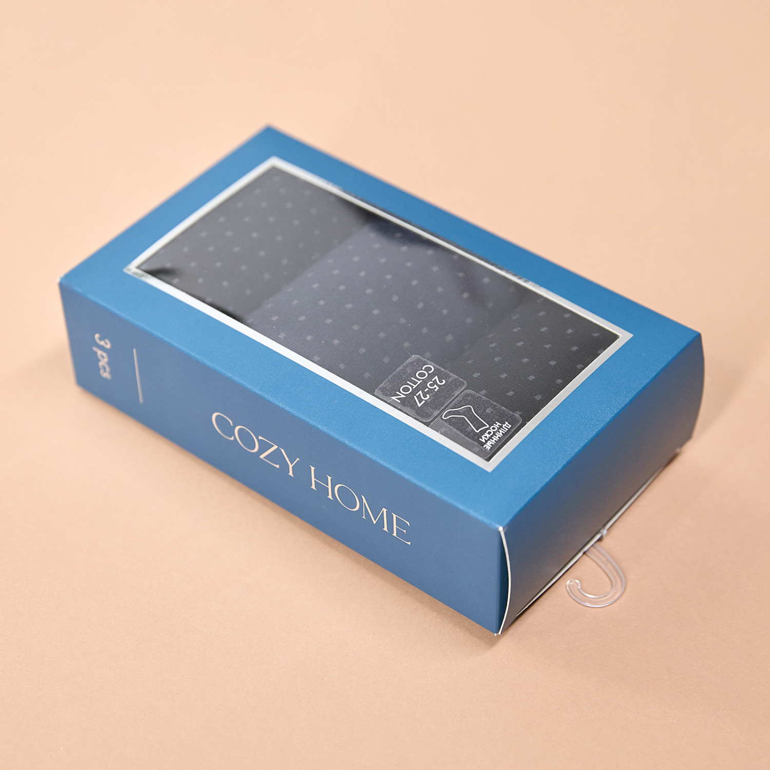 Носки мужские Cozy Home, черный/синий - фото № 5