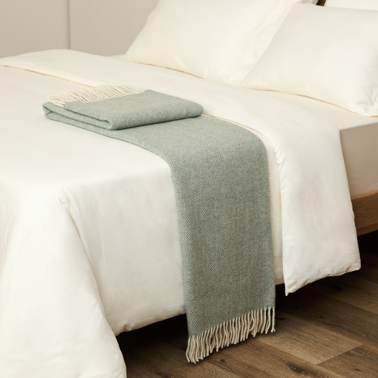 Плед Treccia, оливковый - фото № 2