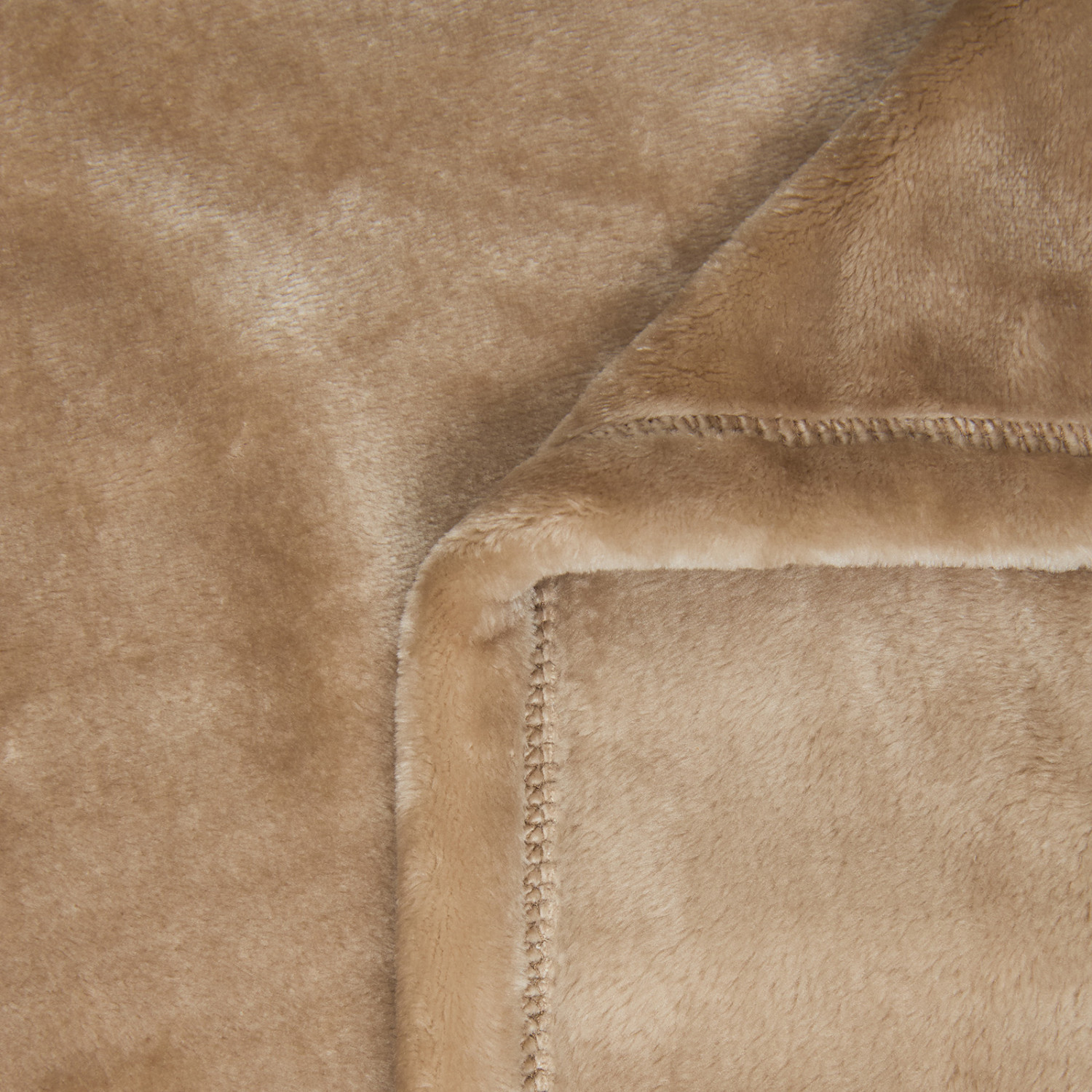 Плед Supersoft, серо-бежевый - фото № 3