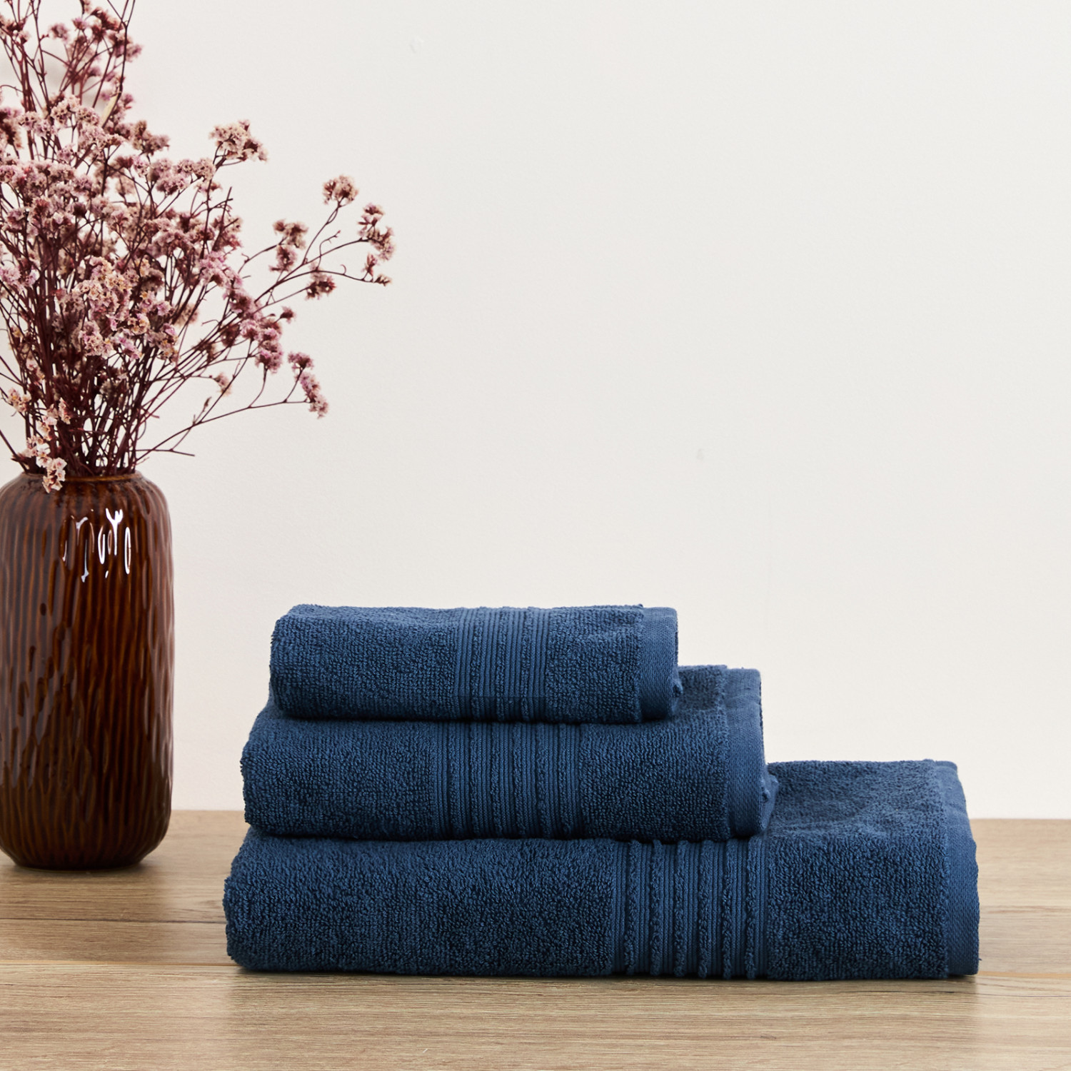 Полотенце махровое Fiorenza, синее - фото № 8