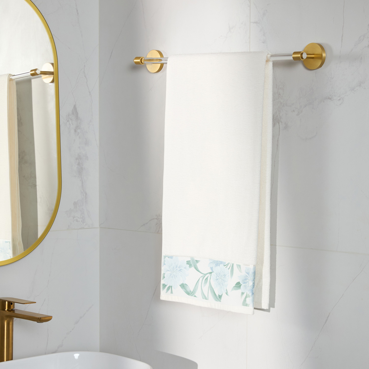 Полотенце махровое Синий квадрат/Casella blu