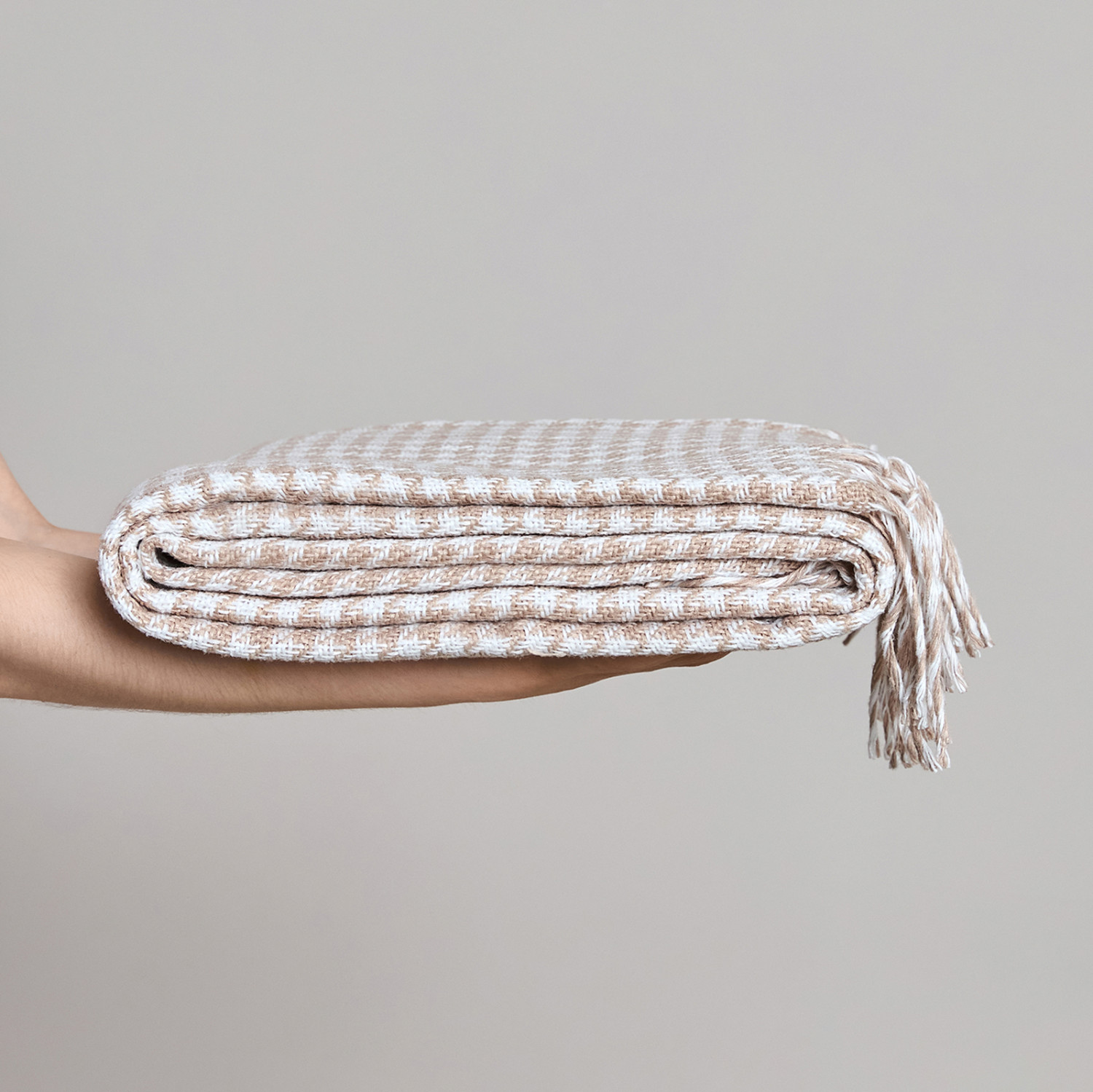 Плед Marayatta, бежевый - фото № 5