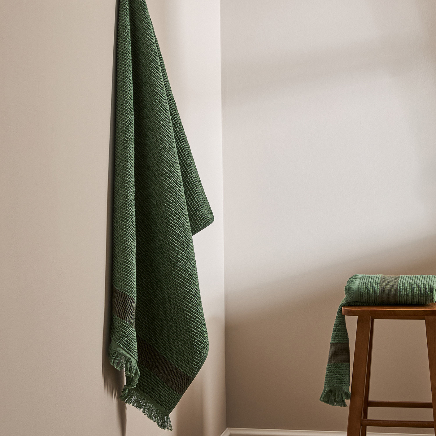 Полотенце махровое Монталто/Montalto, зеленое - фото № 5