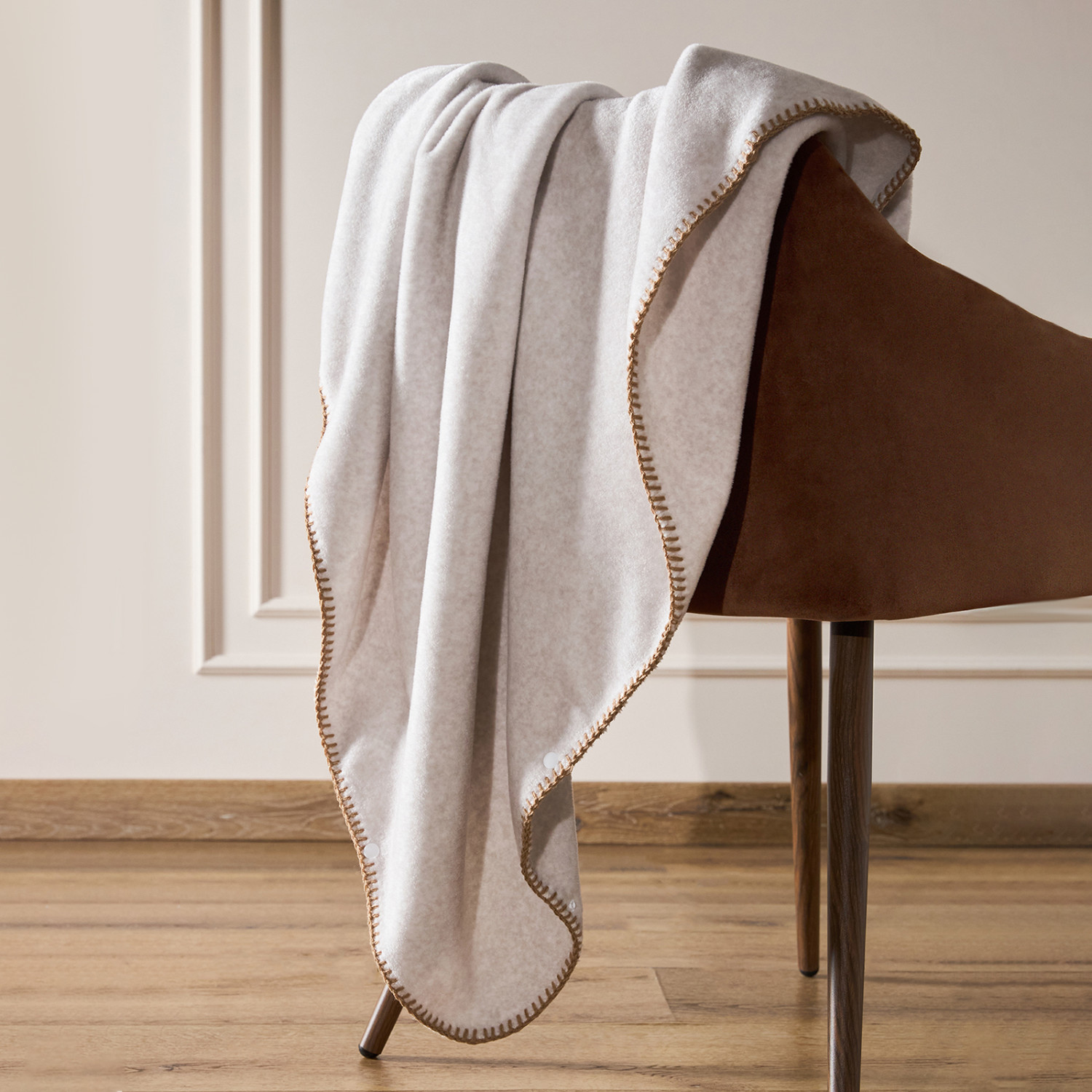 Плед Пончо/Poncho, светло-бежевый