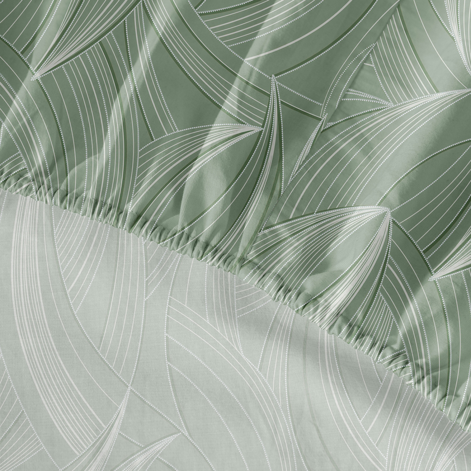 Простыня на резинке Dancing Leaves - фото № 3