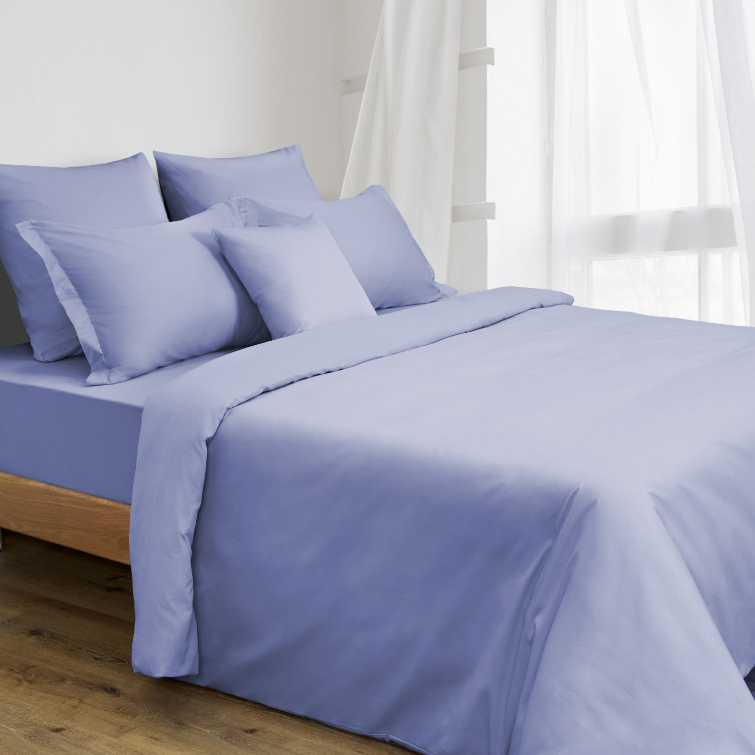 Постельное белье Сиреневый туман/Lilac mist, сатин - фото № 5