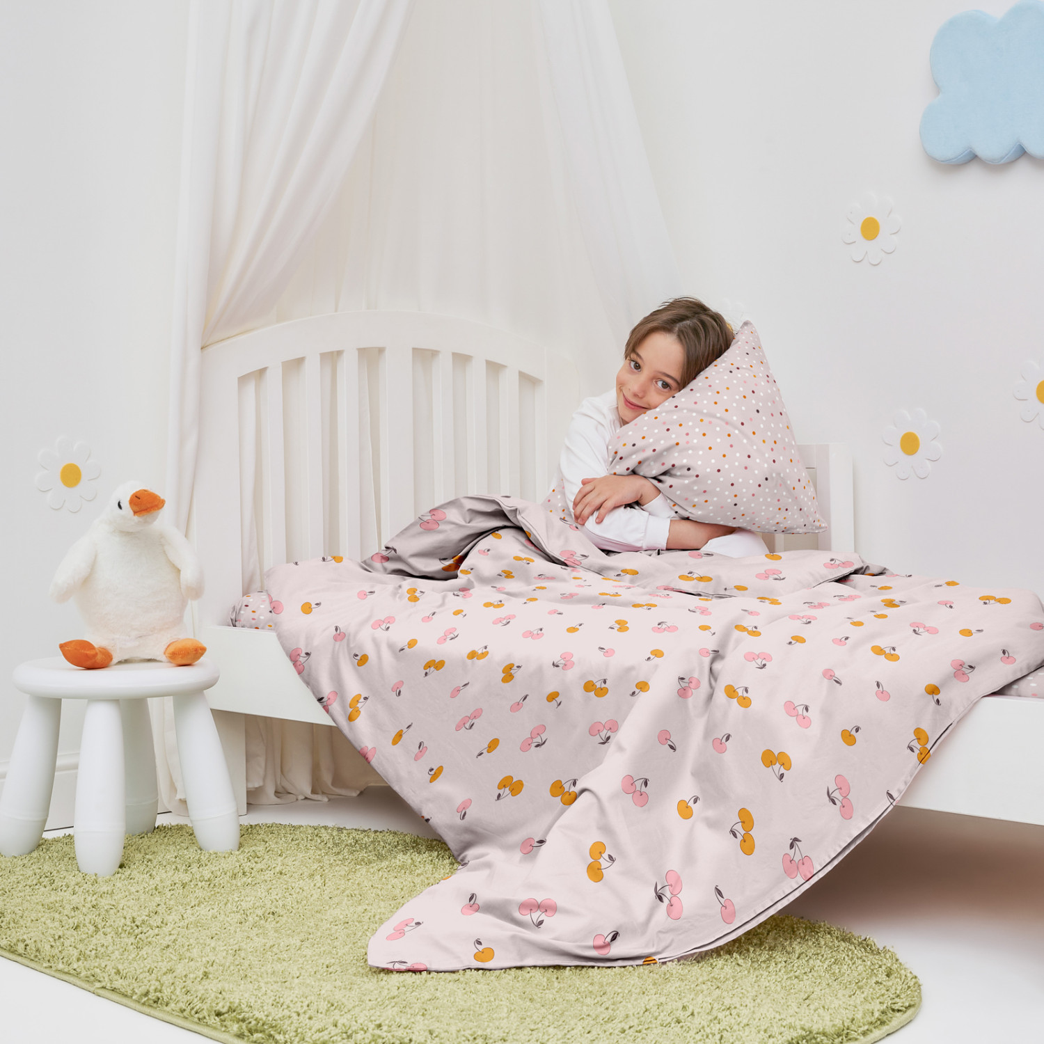 Постельное белье детское Нежная вишня - фото № 6