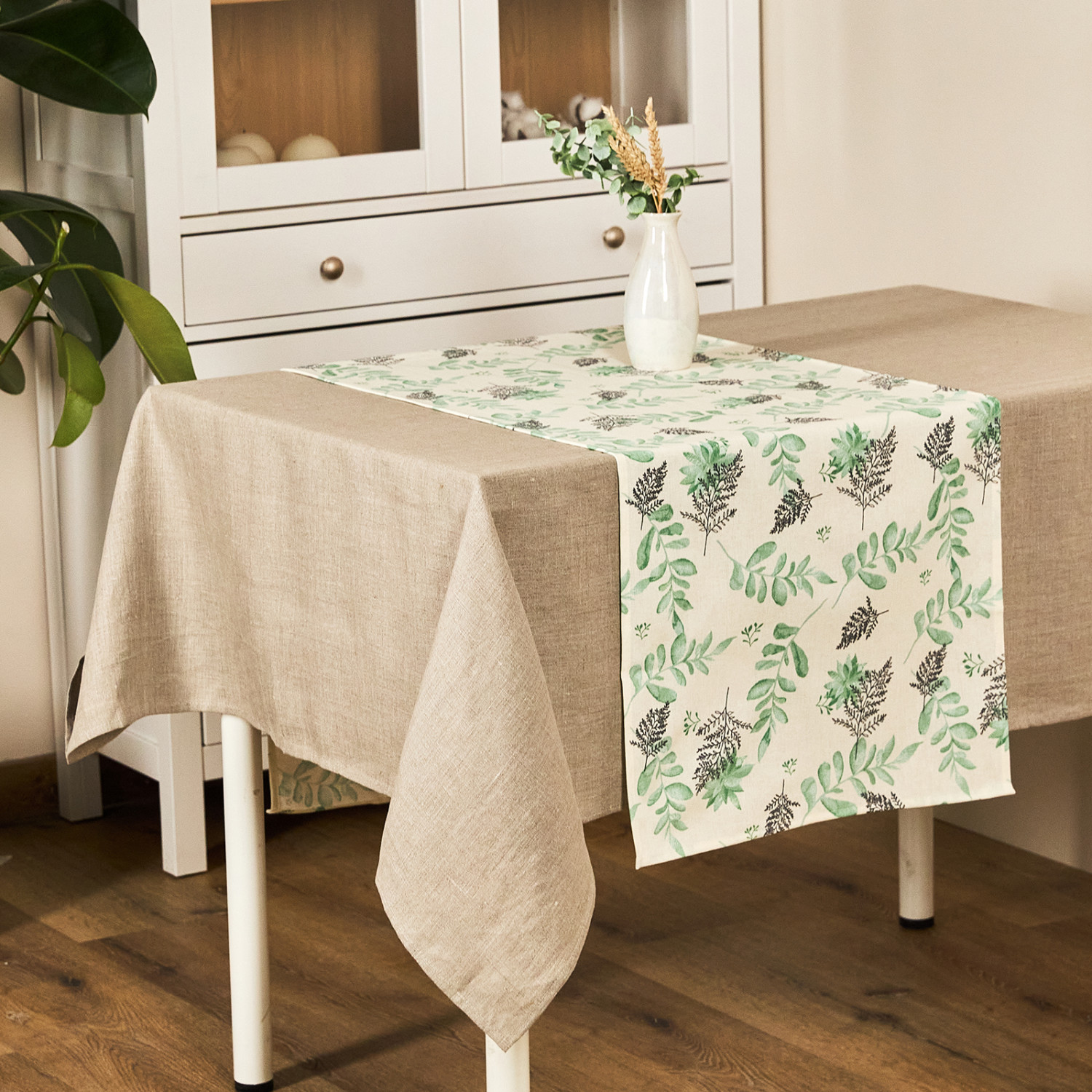 Скатерть-дорожка Эвкалипт - фото № 2