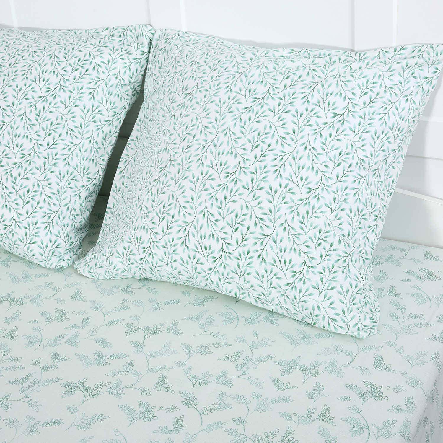 Комплект наволочек Foglio, зеленый - фото № 3