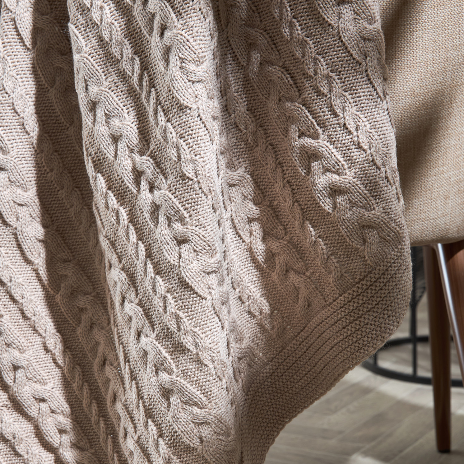 Плед Новаллас/Novallas, кофе - фото № 5