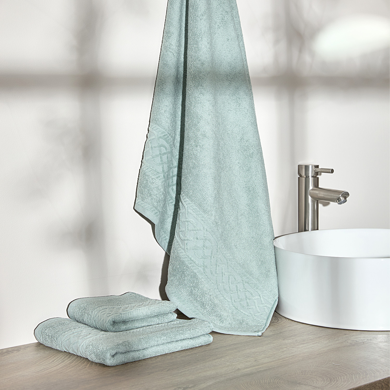 Полотенце махровое Констанца/Costanza, зеленое - фото № 2