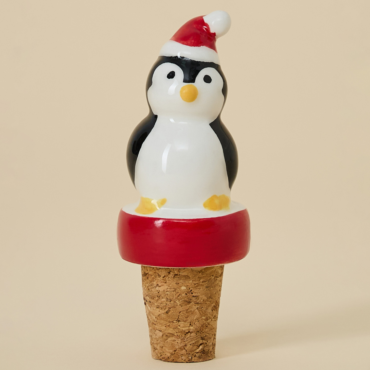Пробка для вина Christmas jam, пингвин - фото № 4