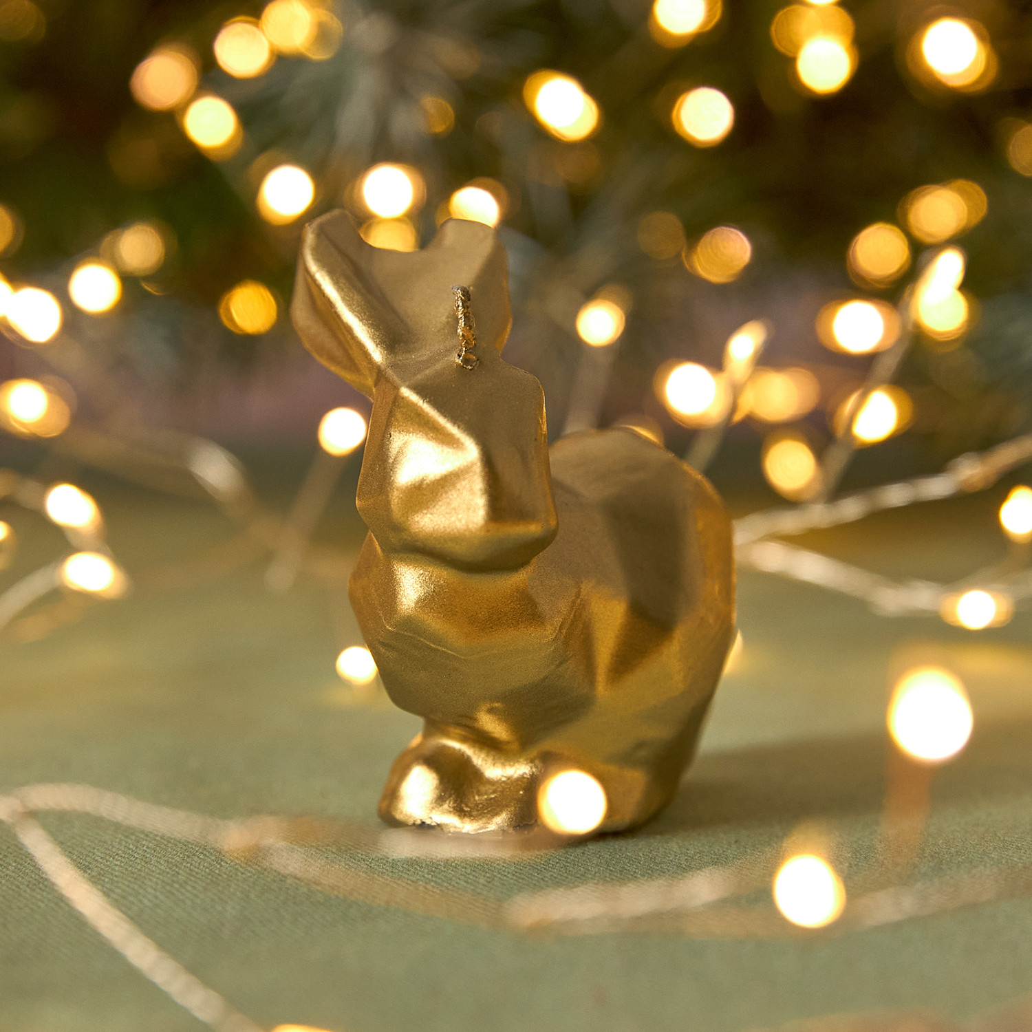 Свеча Rabbit, золото - фото № 2