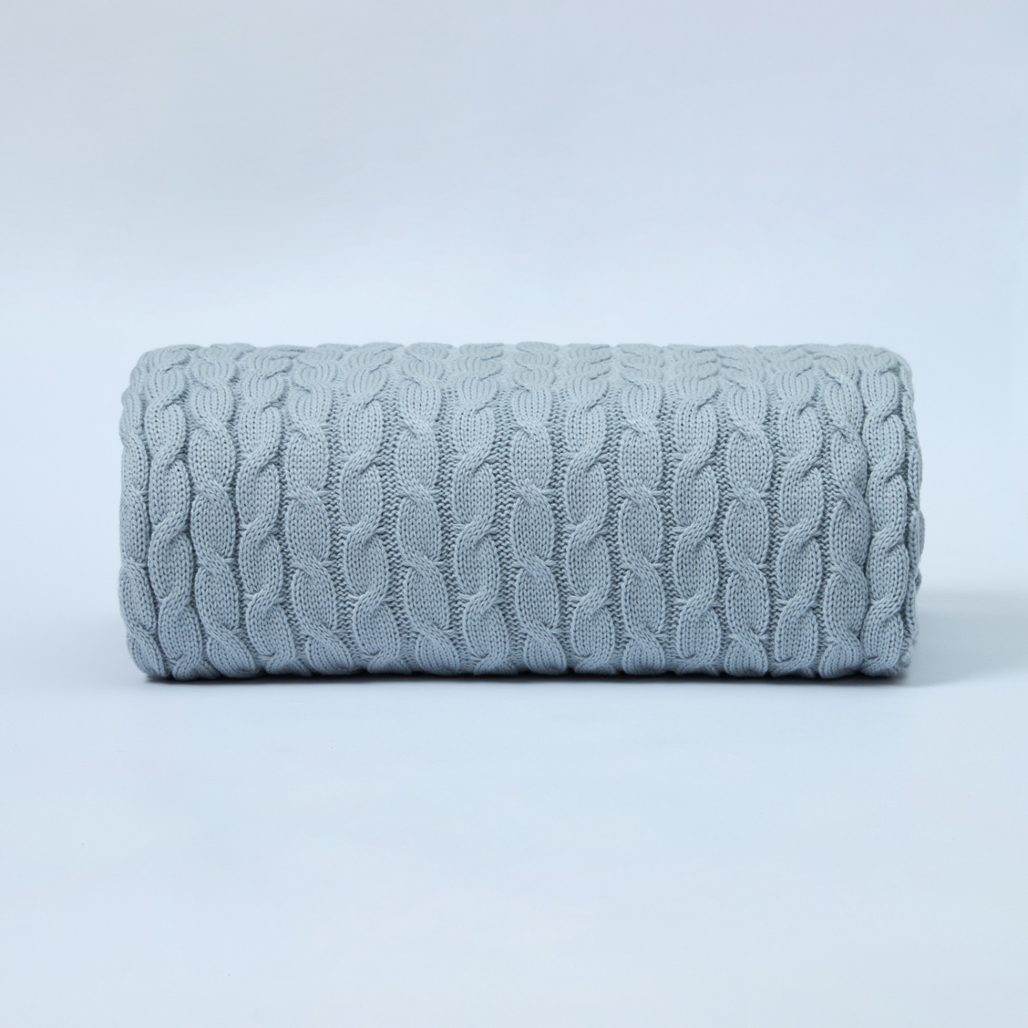 Плед Виллена/Villena, серо-голубой - фото № 6