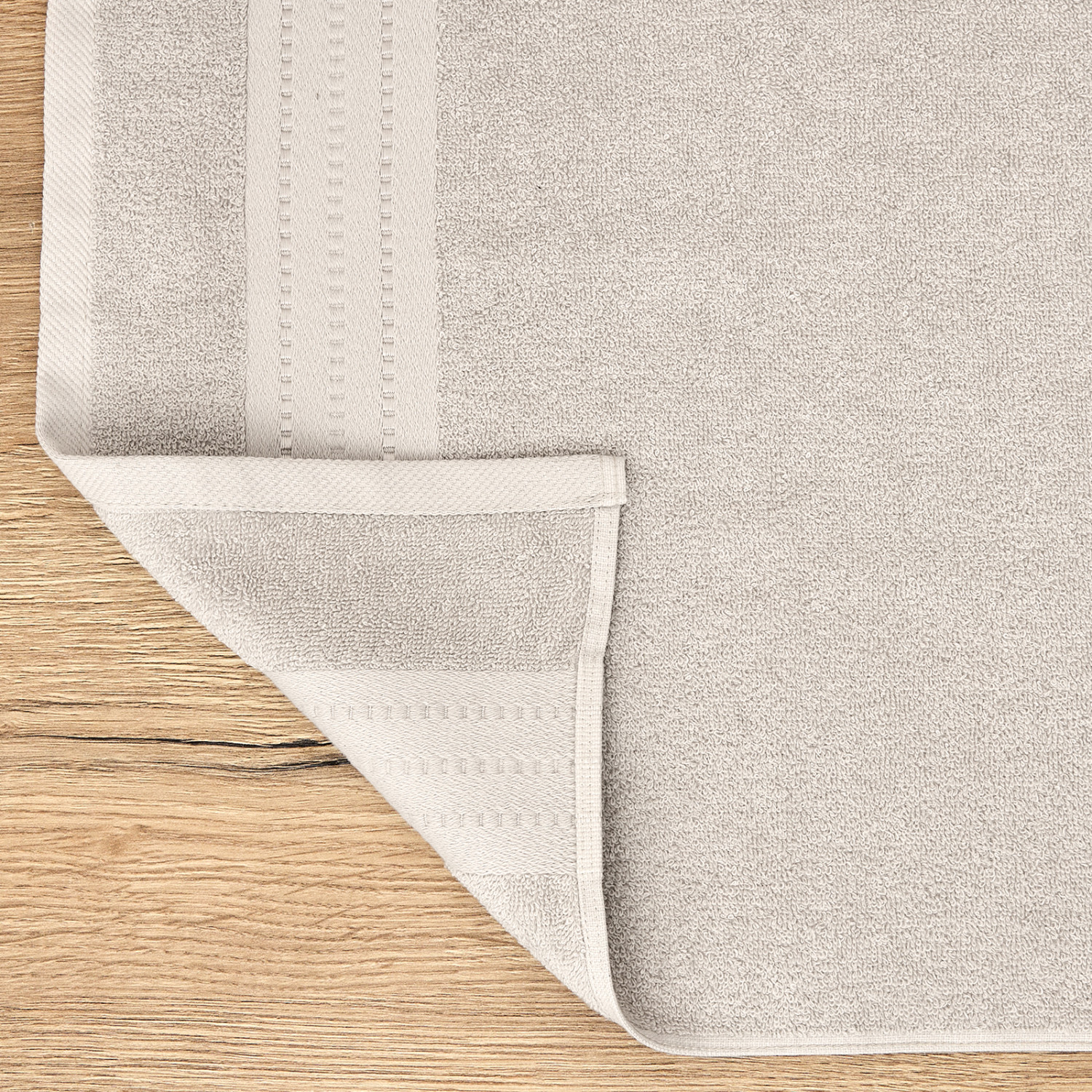 Полотенце махровое Базена/Basena, серое - фото № 6