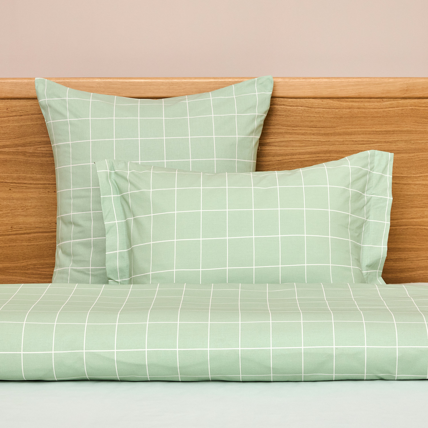 Постельное белье полукомплект Quadretti, зеленое - фото № 8