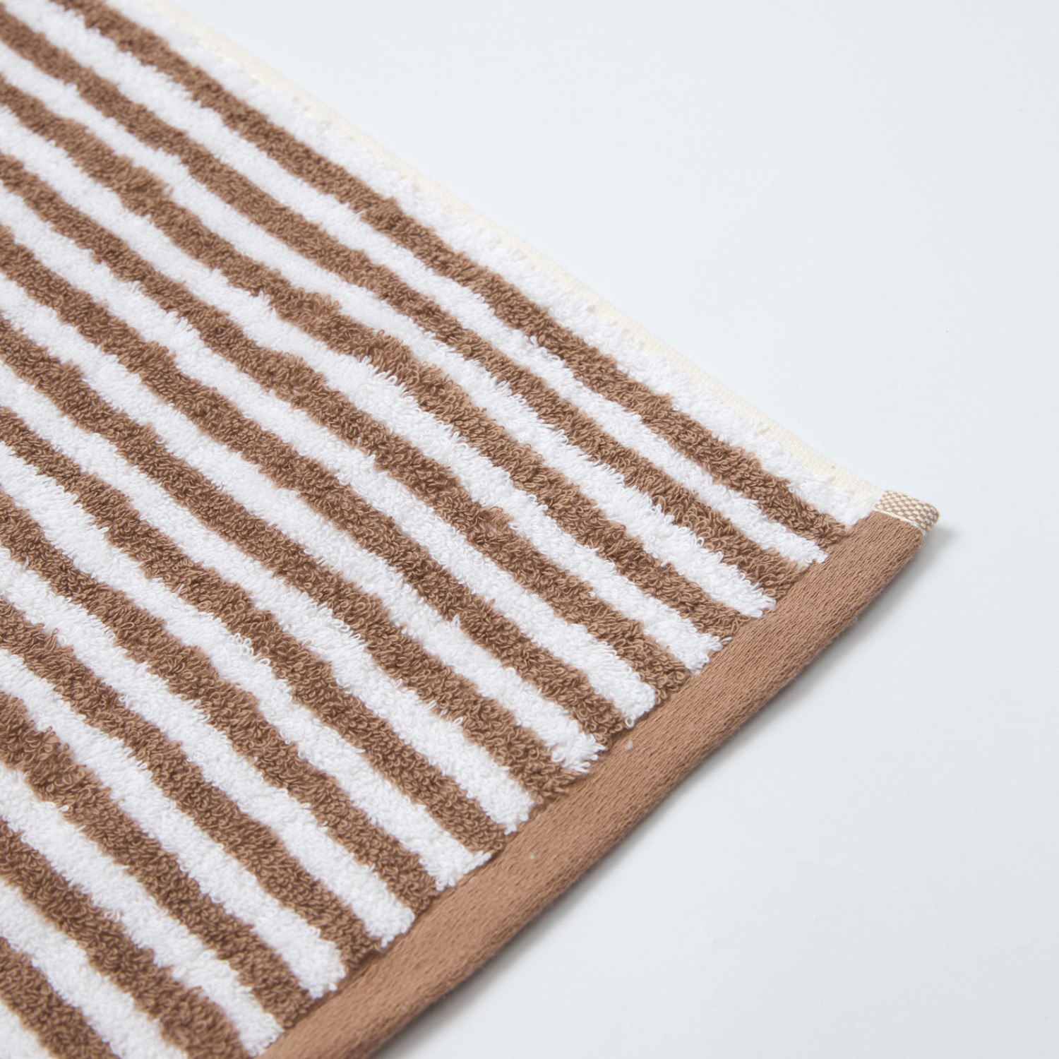 Комплект полотенец Узкая полоска/Striscia stretta, какао - фото № 8