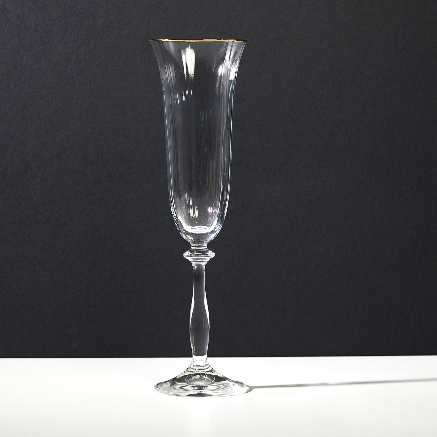 Бокал для шампанского Light wave Gold - фото № 2