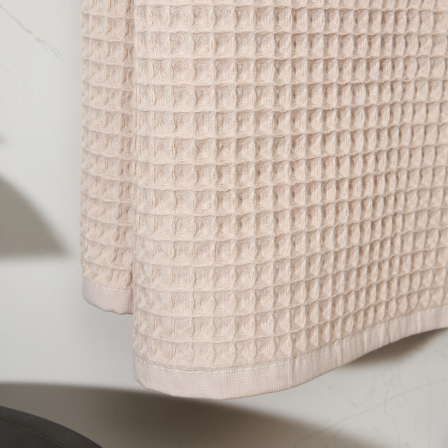 Полотенце вафельное Lorgo, бежевое - фото № 2