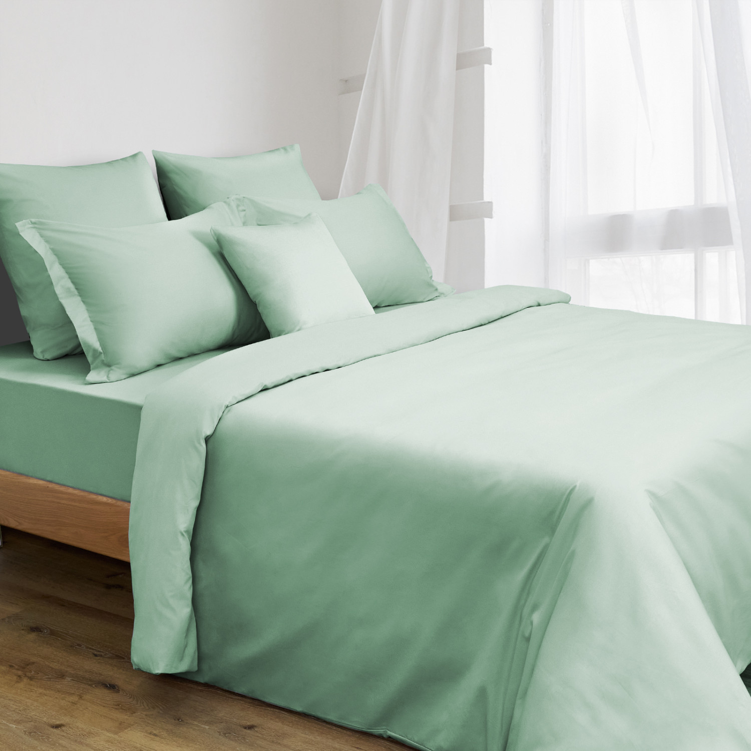 Постельное белье Pastel green - фото № 5