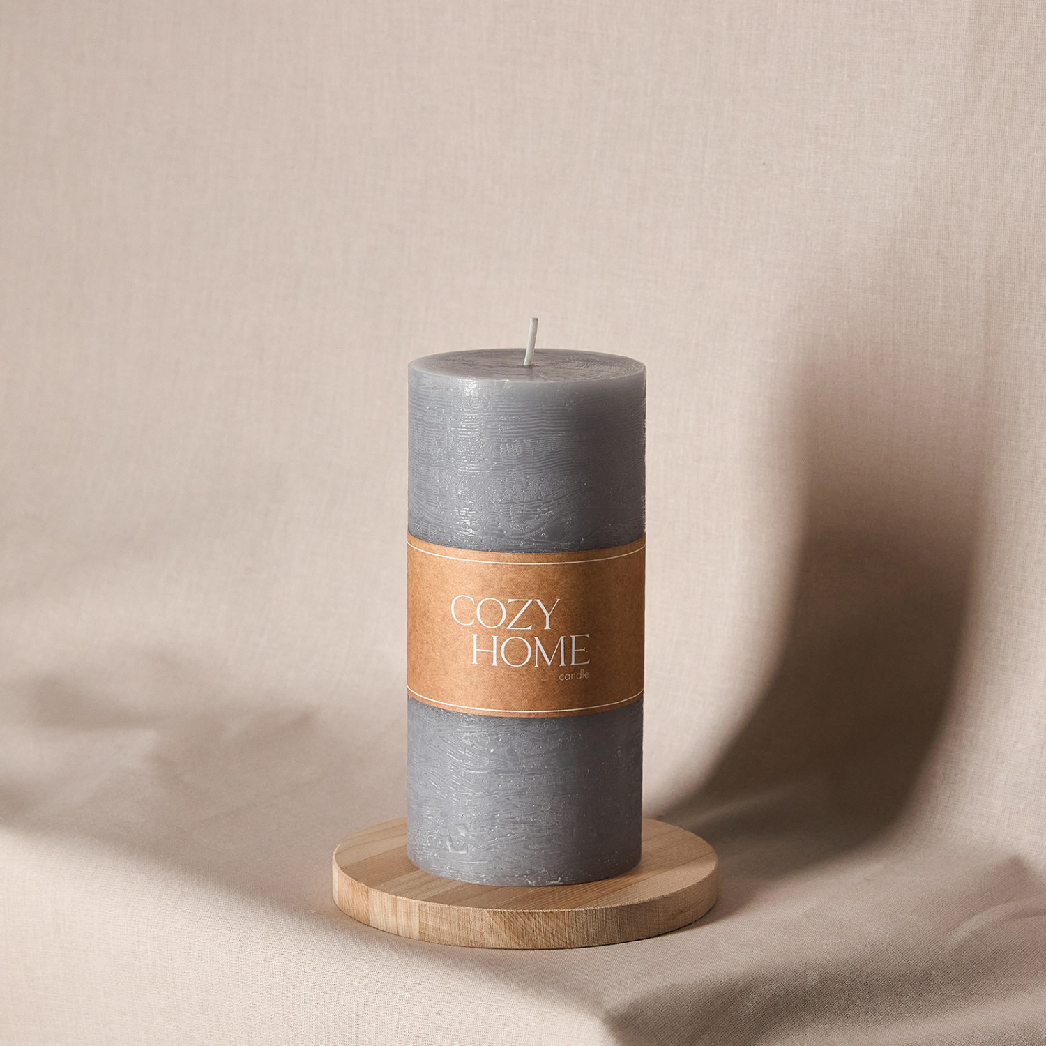 Свеча Fiamma классическая, серая