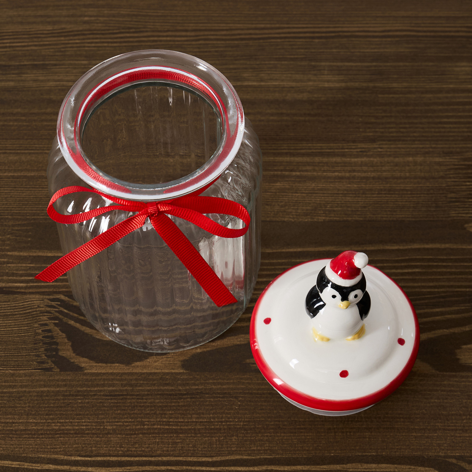 Емкость для хранения Christmas jam, пингвин - фото № 3
