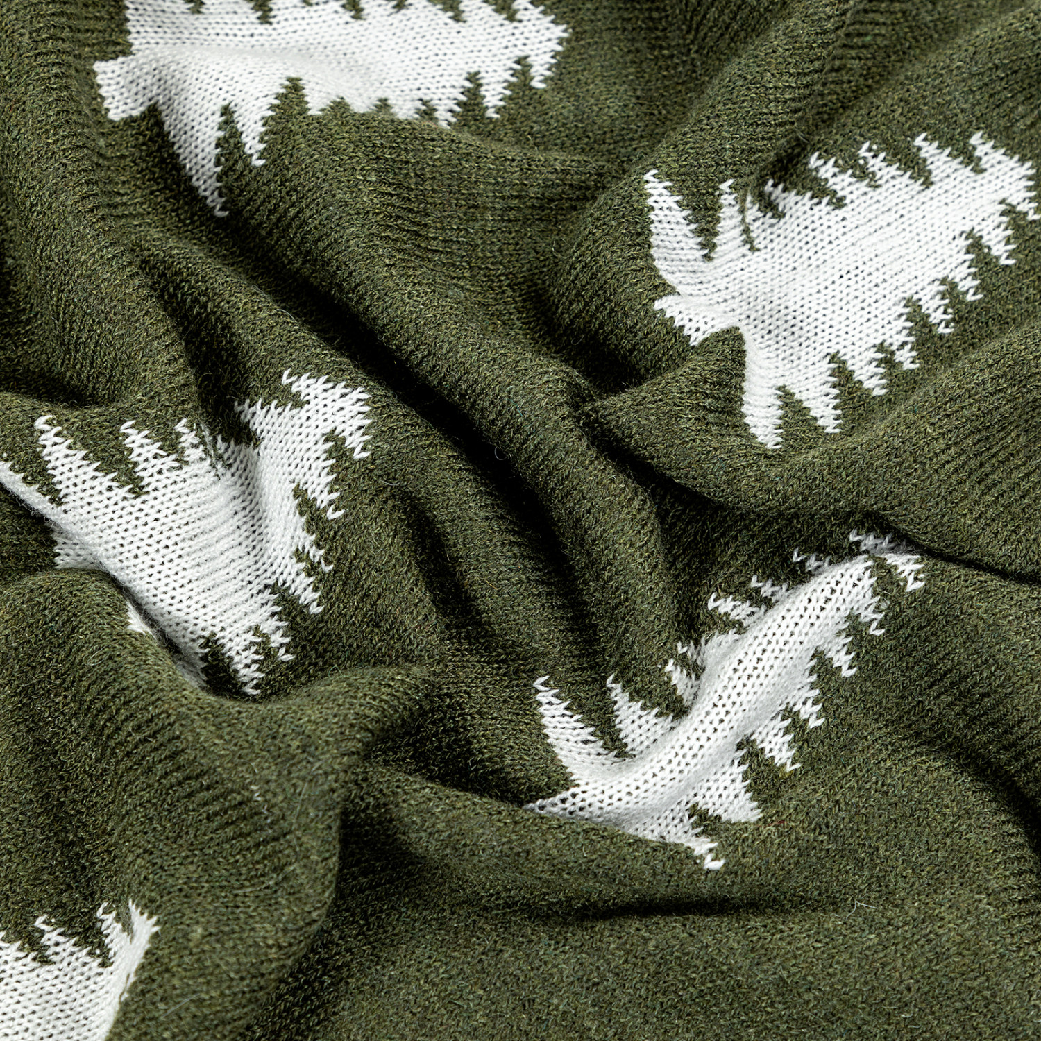 Плед Abete rosso, зеленый - фото № 5