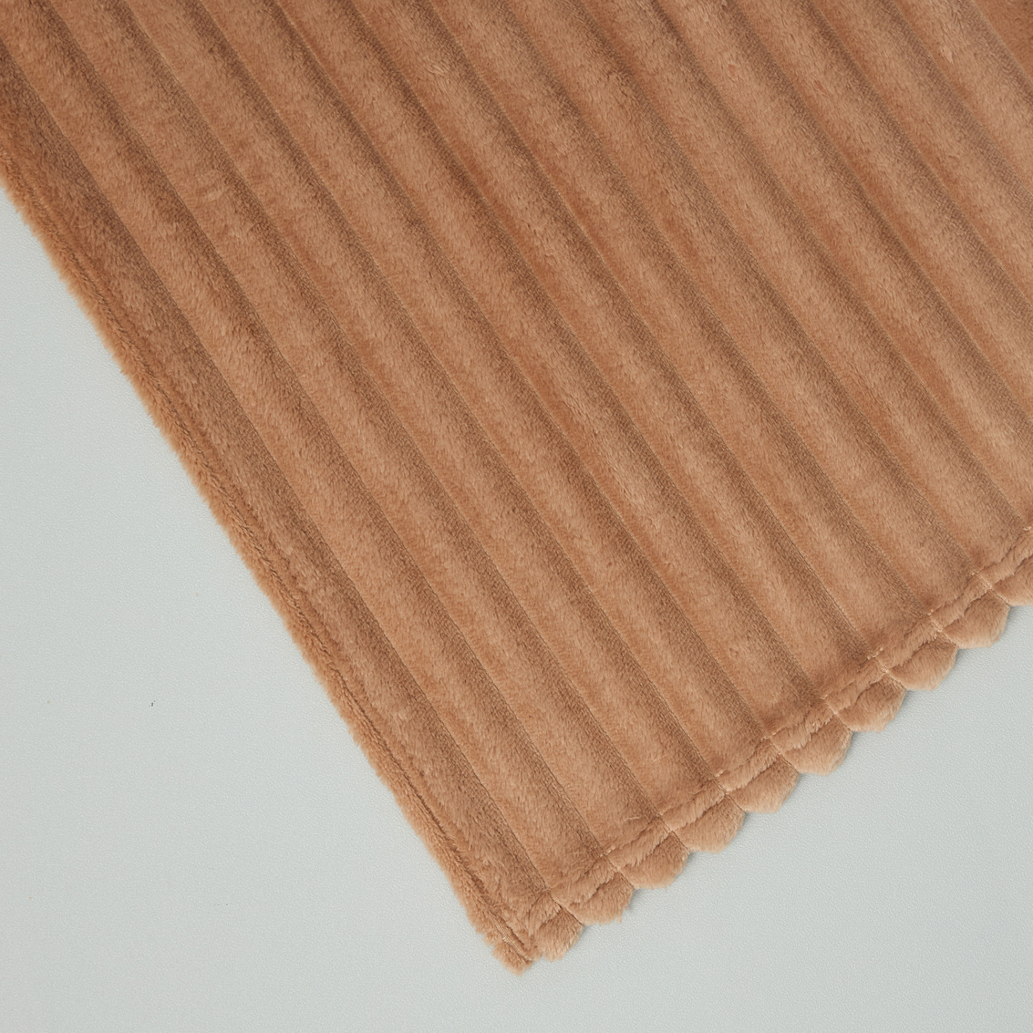 Плед Soft strip, бежевый - фото № 3