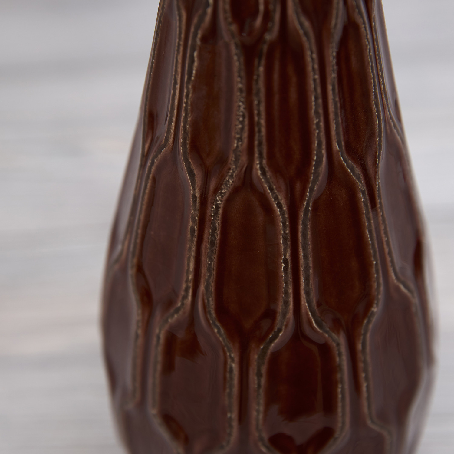 Ваза декоративная Тауриана/Tauriana, коричневая - фото № 2