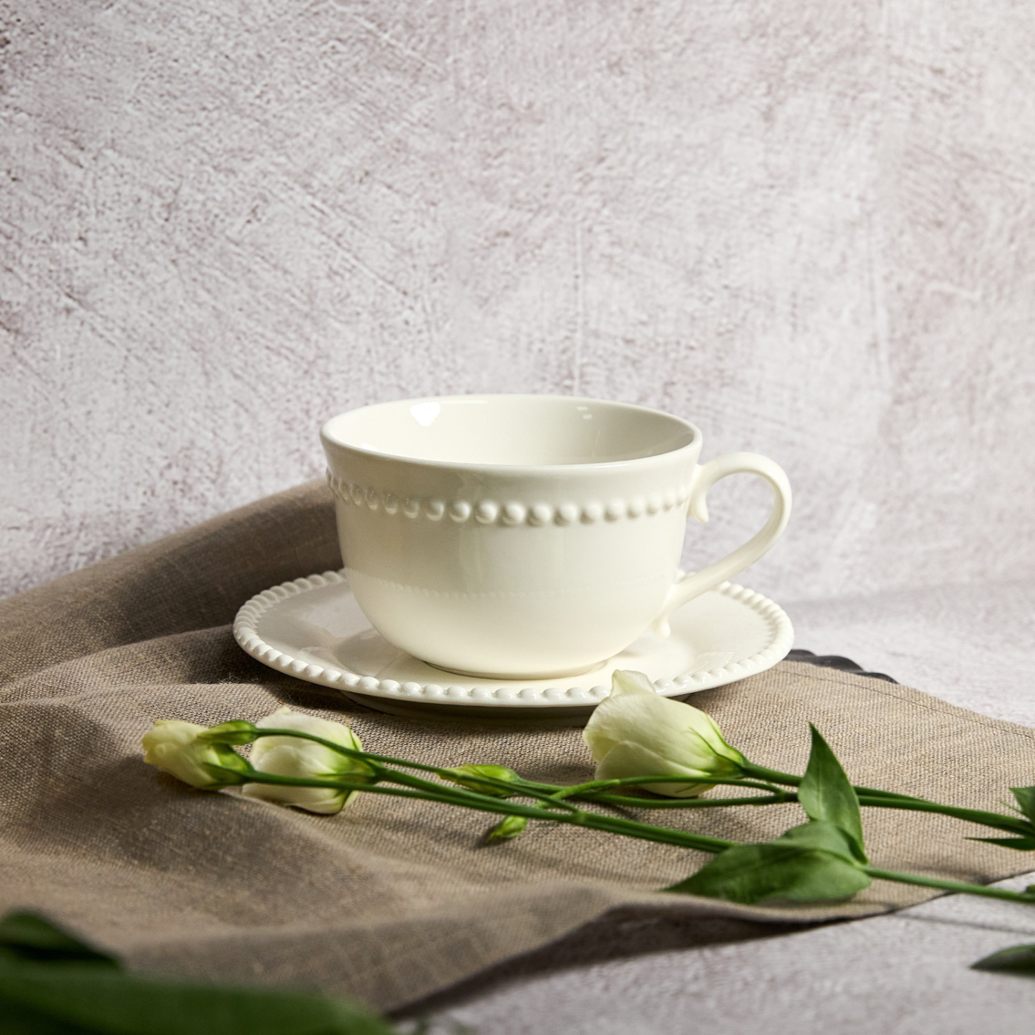 Чайная пара Grace, белая