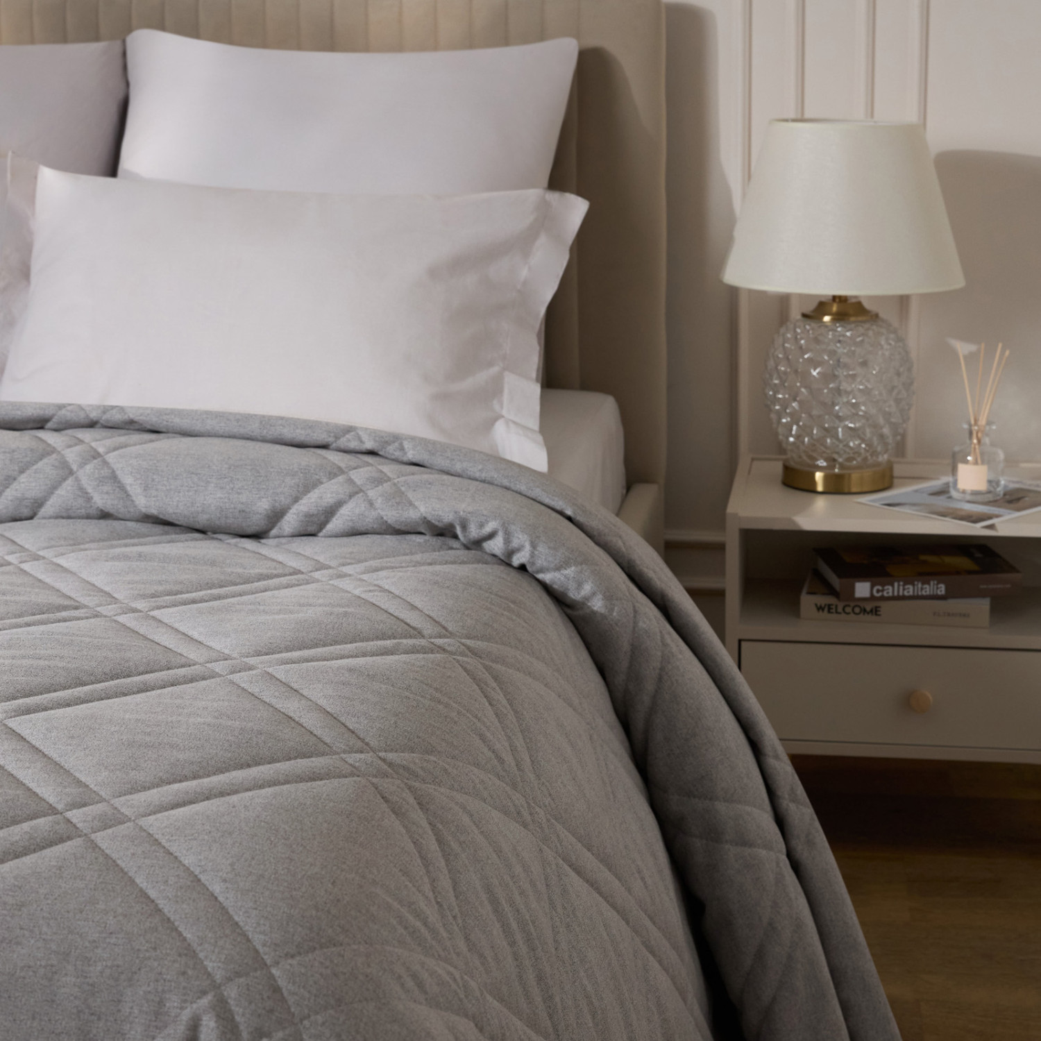 Покрывало Римская/Romana, серое - фото № 4