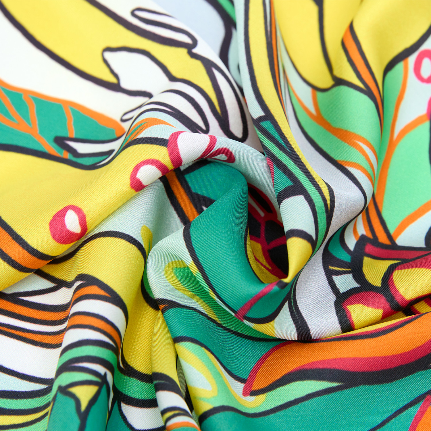 Платок шейный Fiore tropicale - фото № 2