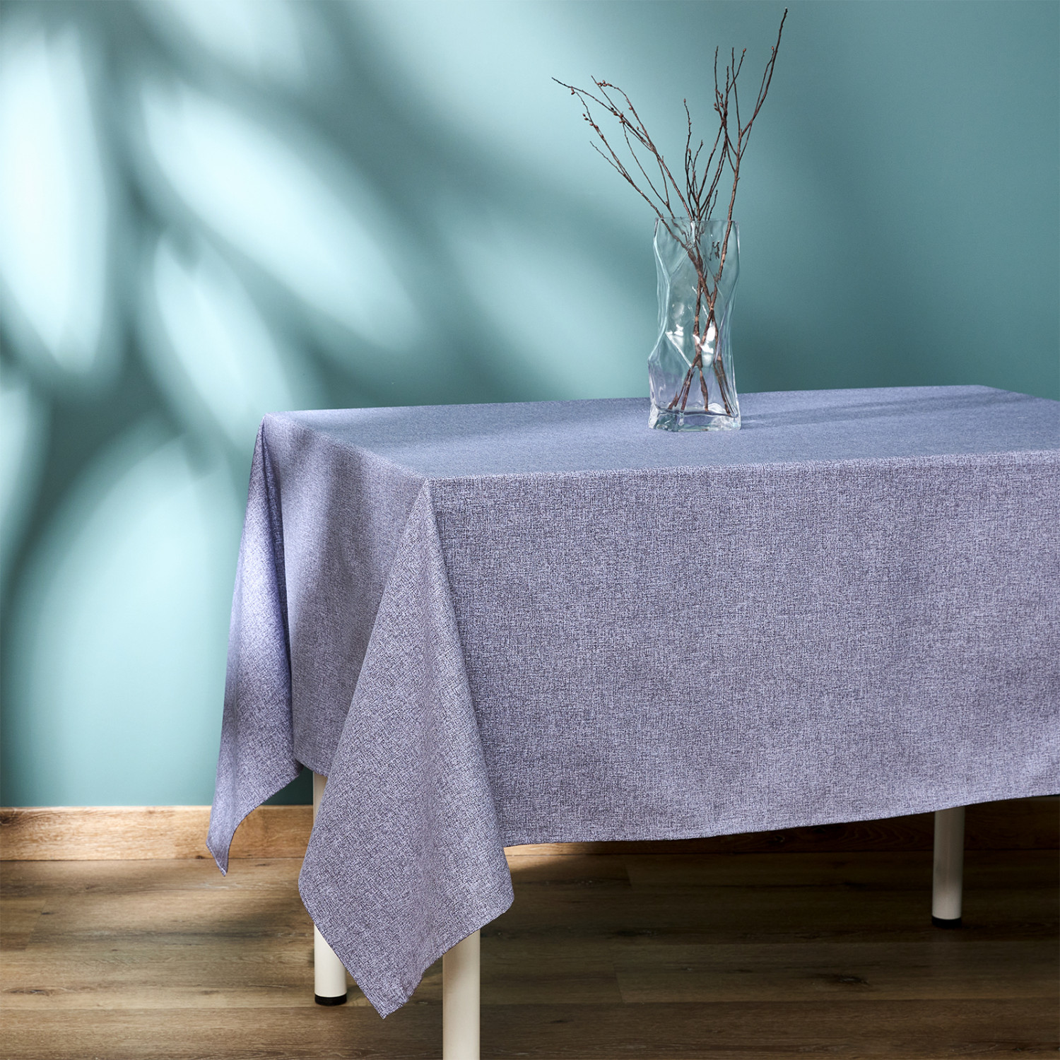 Скатерть Fogliame, фиолетовая - фото № 2