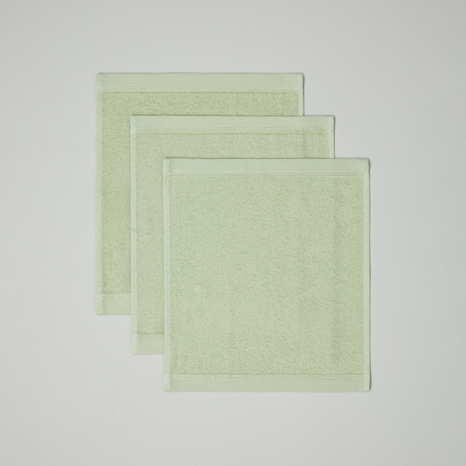 Комплект махровых салфеток Джино/Gino, зеленый