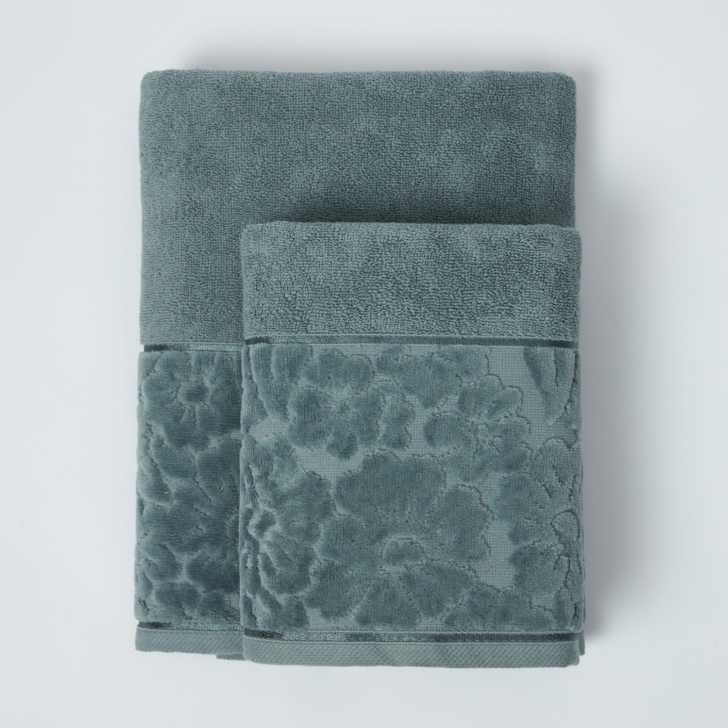 Полотенце махровое Личия/Licia, серо-голубое - фото № 4