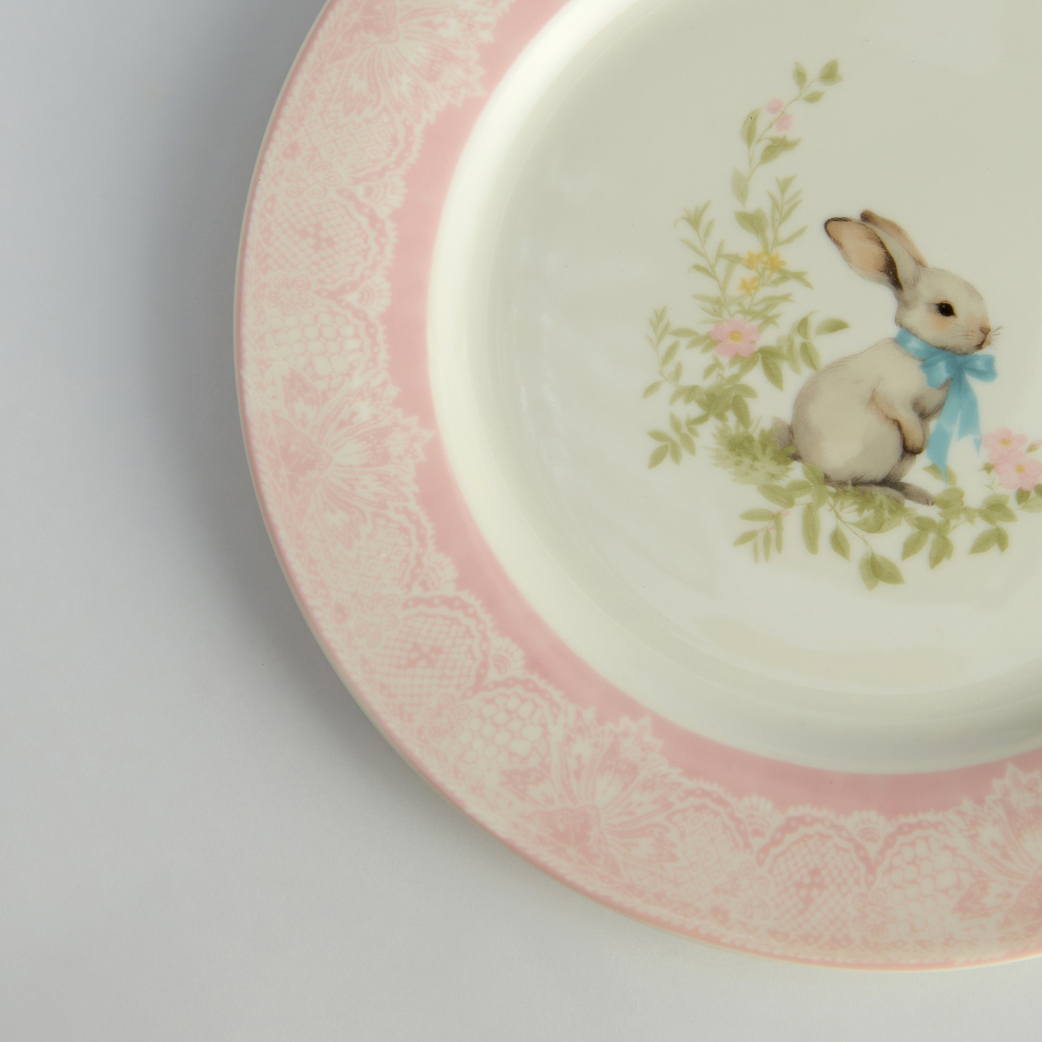 Набор тарелок Зайчата в кружевах/ Merletto e Coniglietti I - фото № 9