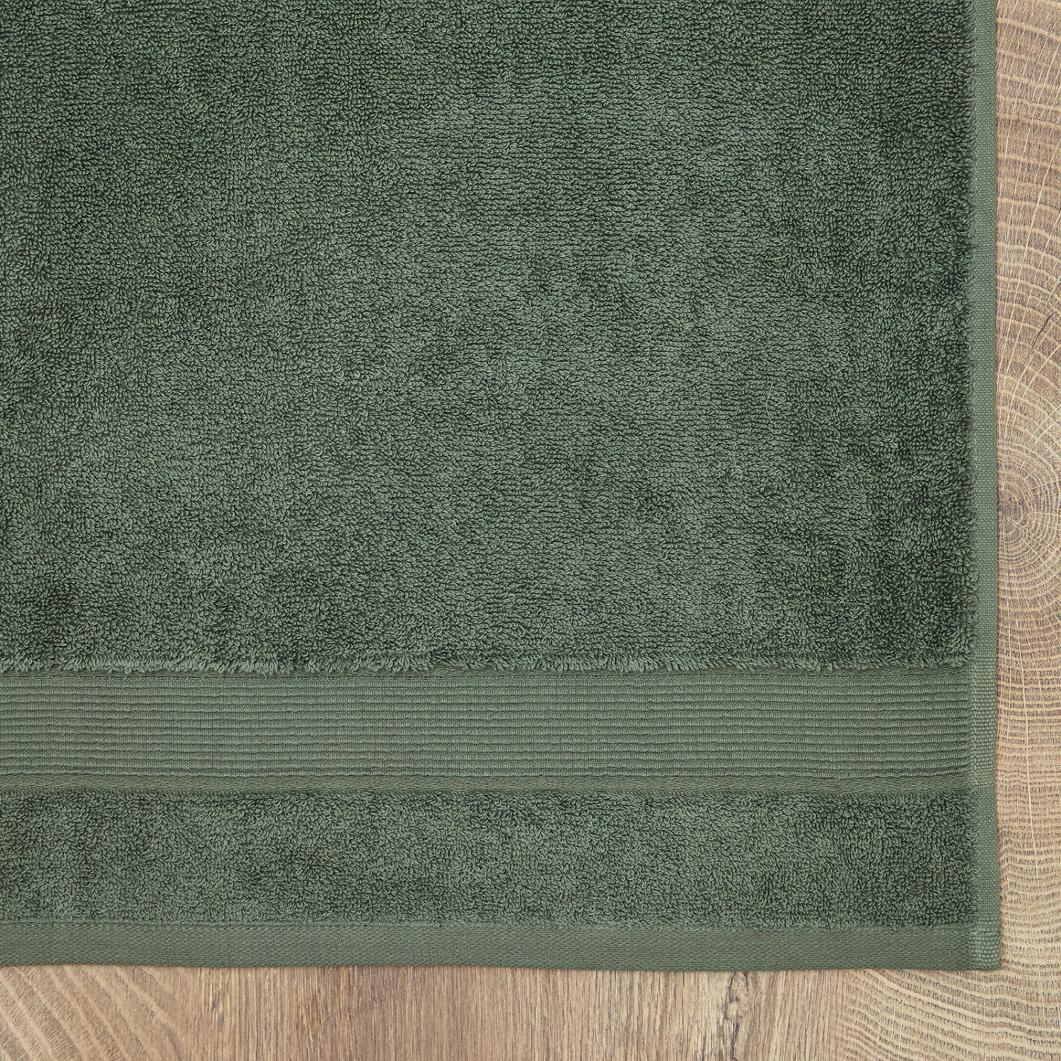 Полотенце махровое Nell, зеленое - фото № 6