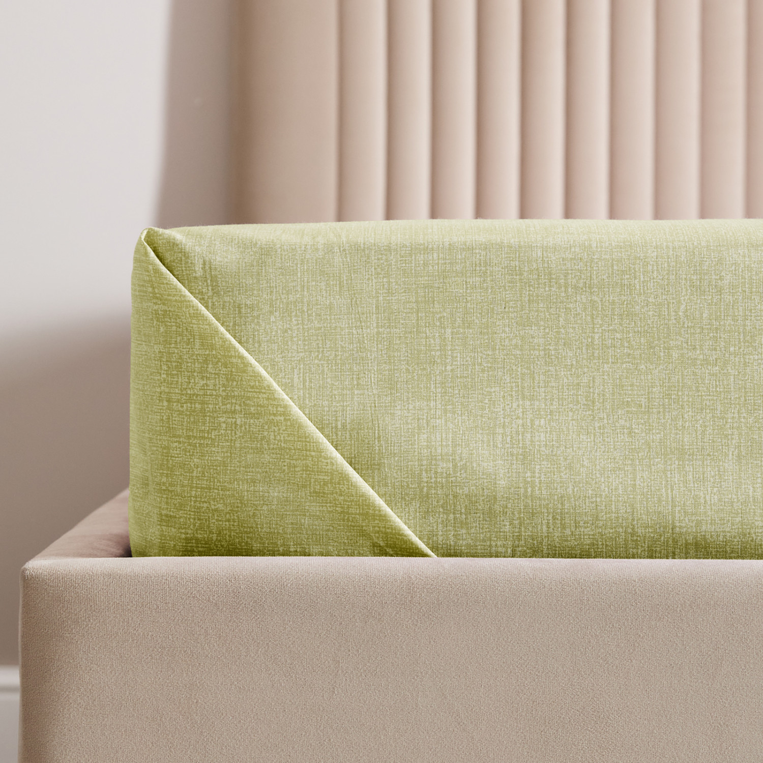 Простыня Meadow, зеленая - фото № 2