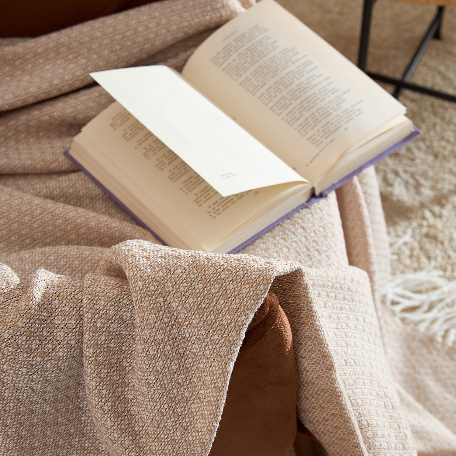 Плед Valenza, бежевый - фото № 3